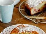 Gâteau aux bananes et framboises