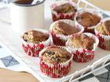 Muffins bananes chocolat (sans gluten, sans lactose)