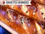 Baguette viennoise au thermomix nature et pépites de chocolat