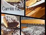 Carrés chocolat caramel  façon Twix ! 