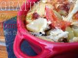 Gratin de courgettes, tomates ail et fines herbes