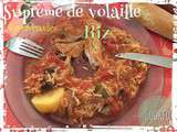 Suprème de volaille, Ratatouille et riz Au Cookeo