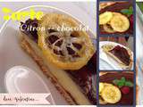 Tarte au citron et chocolat