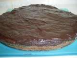 Brownies au nappage confiture et chocolat