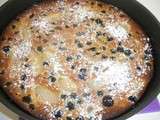 Clafoutis aux mûtes et aux poires