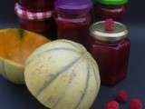 Confiture melon framboises