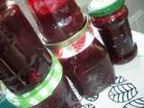 Confiture mûres framboises