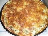 Quiche aux haricots verts, jambon et Boursin