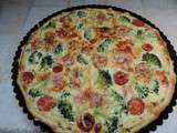 Quiche brocolis tomates cerises