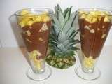 Verrine mousse au chocolat et ananas