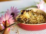 Crumble d’aubergine sans farine