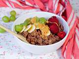 Porridge au chocolat: le petit-déjeuner réconfortant