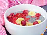 Porridge cru aux graines de chia vegan