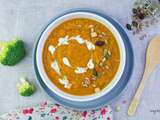 Soupe de pied de brocoli à la patate douce vegan