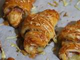 Croissants apéritifs » simplissimes » , au jambon et au comté