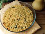 Crumble de butternut et champignons au comté au thermomix ou pas