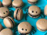 Macarons araignées au chocolat