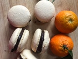 Macarons, ganache chocolat et clémentine