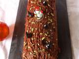 Bûche pralinoise – noisettes