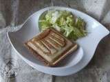 Croque-Monsieur jambon fumé, tomates cerises & gruyère