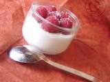 Mousse coco – framboises