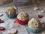 Muffins au lait ribot, flocons d’avoine et fruits séchés