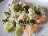 Risotto aux crevettes et brocoli