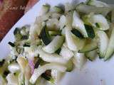 Salade de courgette crue