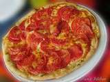 Tarte fine aux tomates et mozzarella