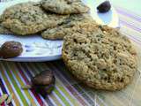 Cookies vanillés à la châtaigne et aux pignons