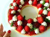 Couronne d’été aux fraises