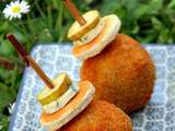 Cromesqui à la Fourme d’Ambert et à la poire