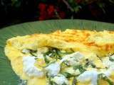 Omelette au brocciu et à la menthe fraîche