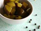 Pickles de courgettes au curry