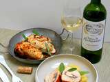 Saltimbocca de poulet, écrasée de pommes de terre à la sauge, Château de Rochemorin blanc 2017