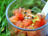 Tartare de tomates au sésame