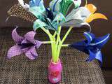 Bouquet de lys en origami