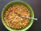 Dhal de lentilles corail et pois chiches