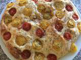 Fougasse aux tomates cerises (ou focaccia)