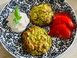 Galettes de courgettes sauce tahini