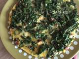 Omelette au chou kale et noisettes