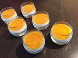 Panna cotta à la vanille et son coulis mangue/passion