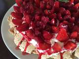 Pavlova aux fraises