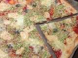 Pizza au chou romanesco et 3 fromages