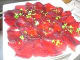 Carpaccio de betteraves