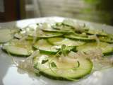 Carpaccio de courgettes