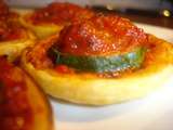 Mini tartetelettes courgettes et tomates