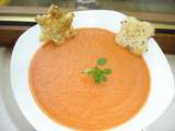 Velouté froid de poivrons rouges et tomates