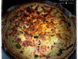 Tarte courgette lardons