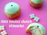 Choux à la crème de pistache